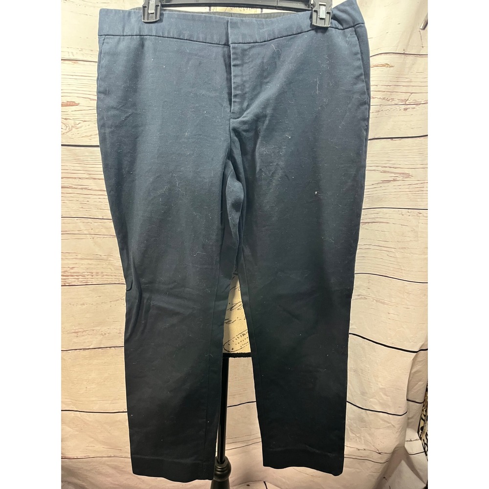 Banana Republic Hampton Fit Black Straight Leg Dress Pants Women's Size 10